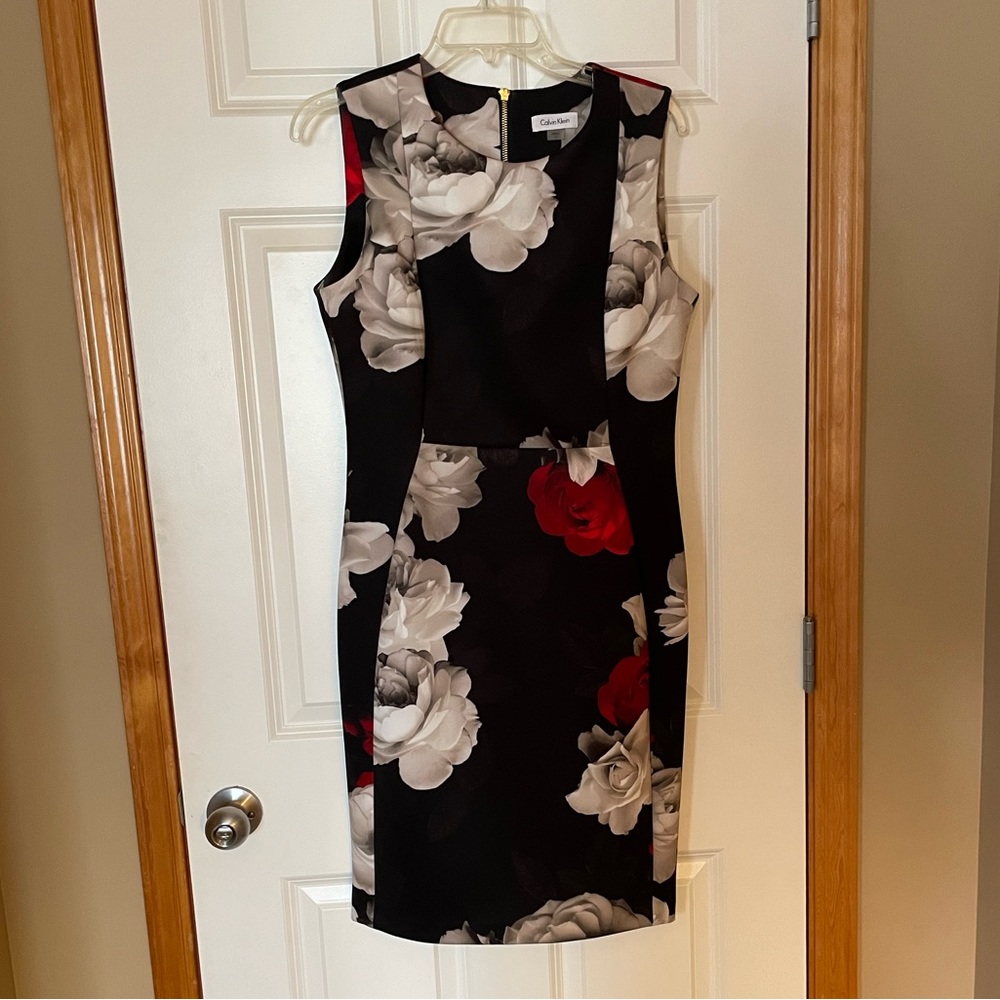 Calvin Klein scuba sheath dress